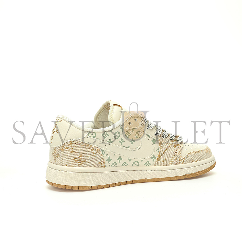 NIKE AIR JORDAN 1 LOW OG SP BEIGE KHAKI LV MONOGRAM SJ2068-009