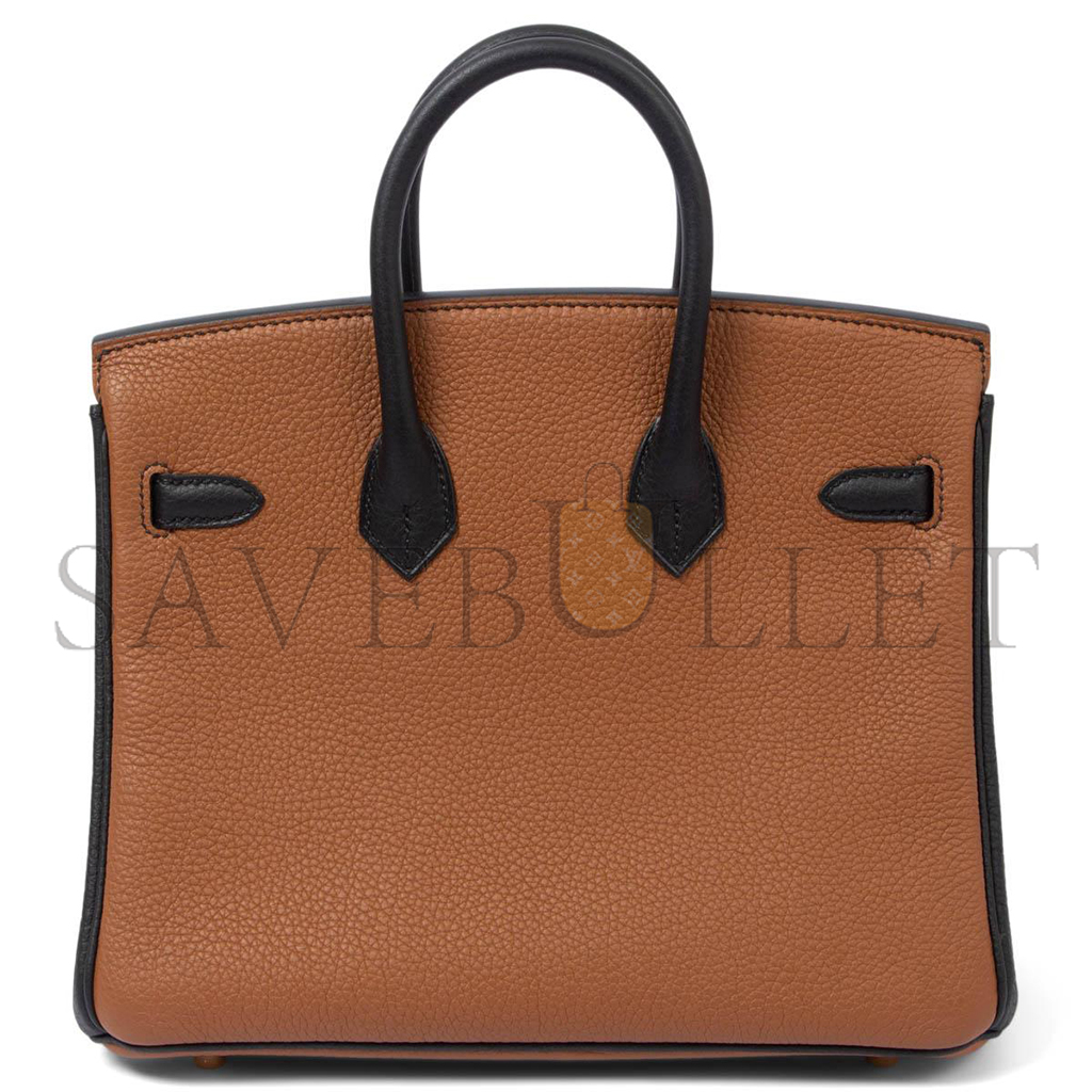 HERMES BIRKIN 25 CAMEL GOLD BUCKLE BAG 3649 (25*20*13cm)