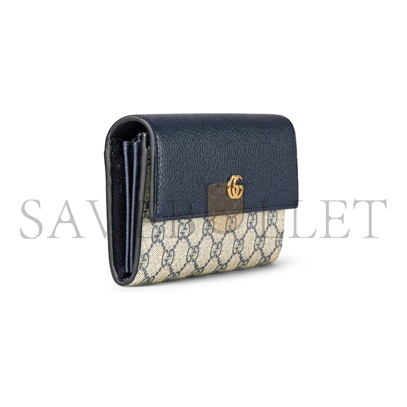 GUCCI BI-COLOR GG MARMONT CONTINENTAL WALLET ‎45611617WAG4041 (19*10*3.5cm)