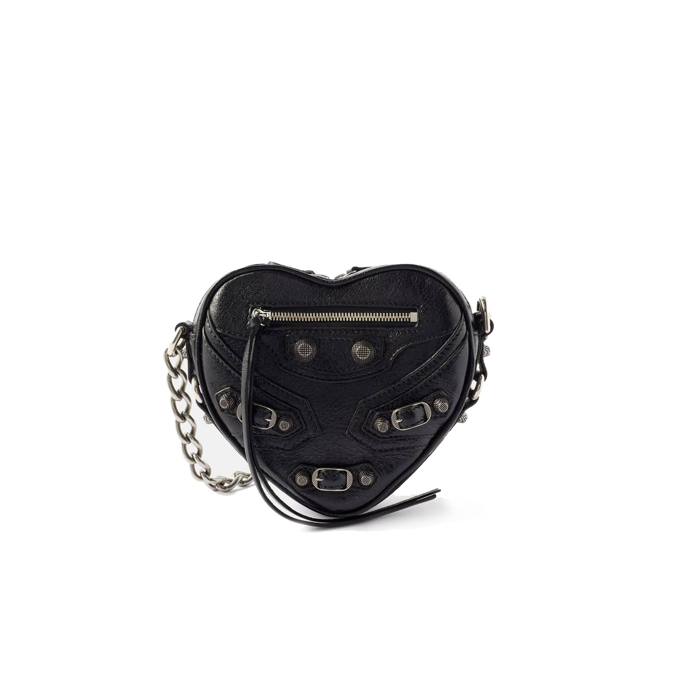 BALENCIAGA BLACK LE CAGOLE MINI LEATHER CROSS-BODY BAG  MATCHESFASHION US (15.2*13.9*5cm)