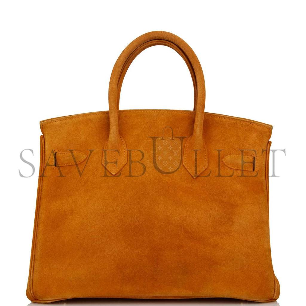 HERMES BIRKIN 30 ORANGE H DOBLIS GOLD HARDWARE (30cm)