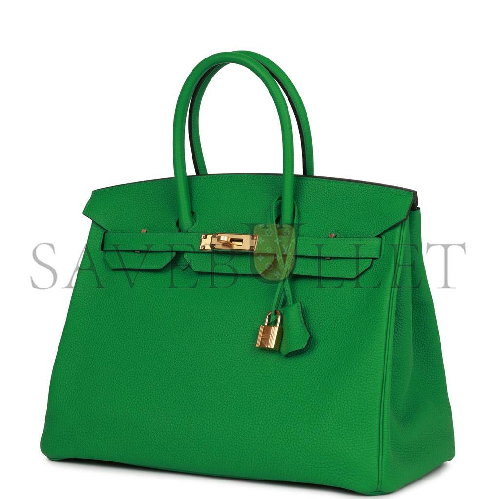 HERMES BIRKIN 35 BAMBOO TOGO GOLD HARDWARE 39793218060382 (35cm)