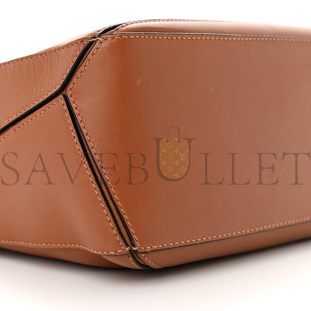 LOEWE CALFSKIN SMALL PUZZLE BAG TAN (24*16.5*10.5cm)