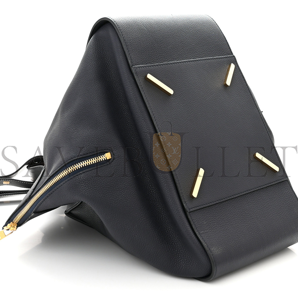 LOEWE CALFSKIN MEDIUM HAMMOCK SHOULDER BAG BLACK (33*31*17cm)