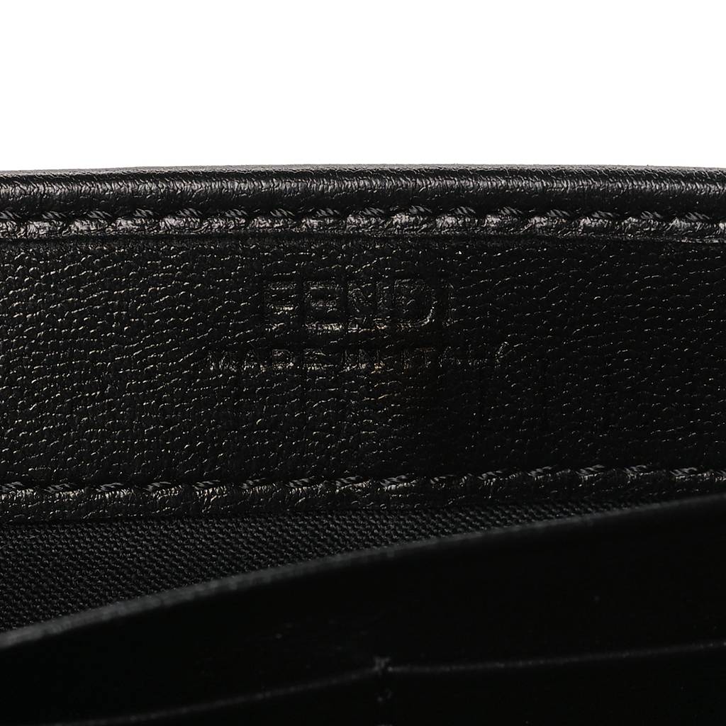 FENDI NAPPA FF EMBOSSED CONTINENTAL WALLET BLACK (19*10*3cm)